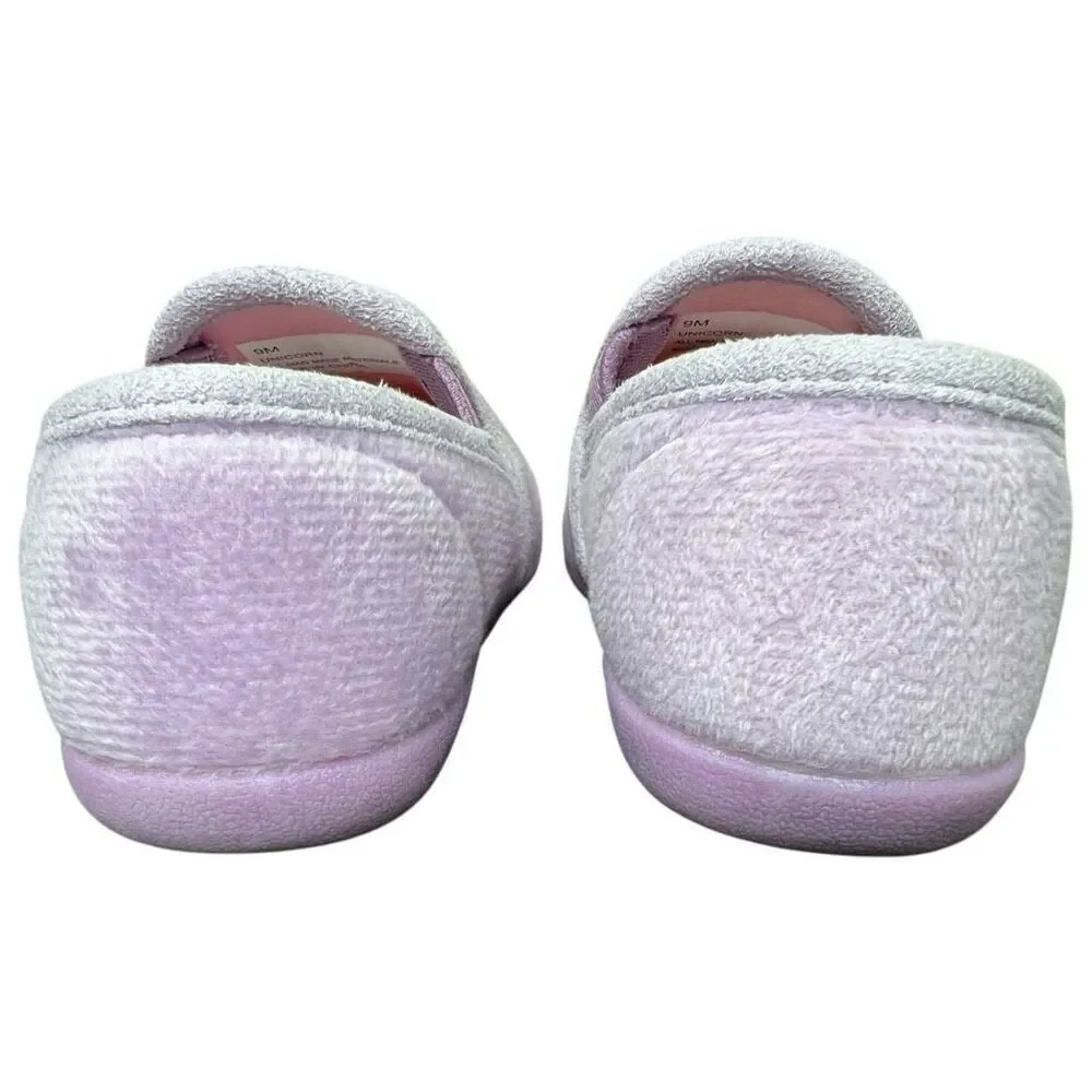 NEW Foamtreads Toddler Girls’ Lilac Unicorn Slippers 9M